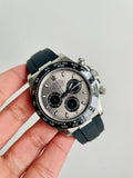 BTF factory 1:1 Rolex Daytona Grey Silver Best Edition 904L Steel Silver/Black Dial A4130
