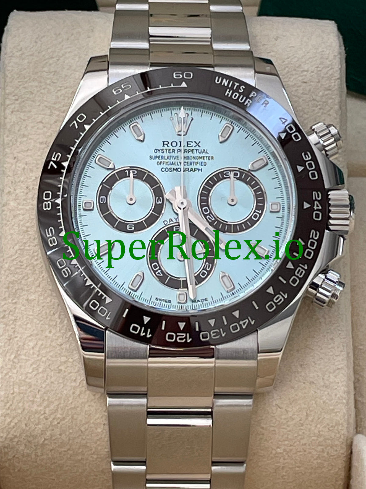 Rolex Platinum Cosmograph Daytona 40 Ice Blue Dial Ref.116506