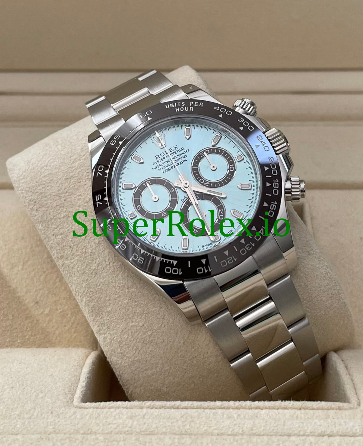 Rolex Platinum Cosmograph Daytona 40 Ice Blue Dial Ref.116506