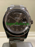 Rolex Day-Date II 40MM White Gold Ref.218239 - hocolate Roman Dial