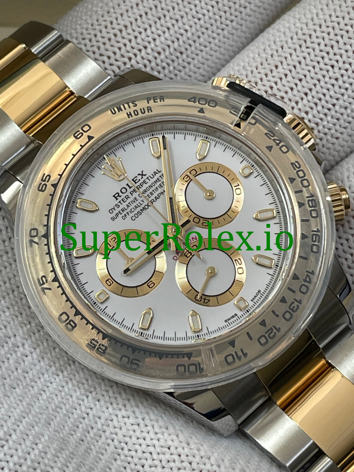 Rolex Cosmograph Daytona 40 Yellow Rolesor White Index Dial Ref.116503