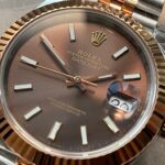 KING Factory 1:1 Rolex DateJust 41 126331 RG Fluted Bezel Best Edition 904L Steel Brown Stick Dial VR3235