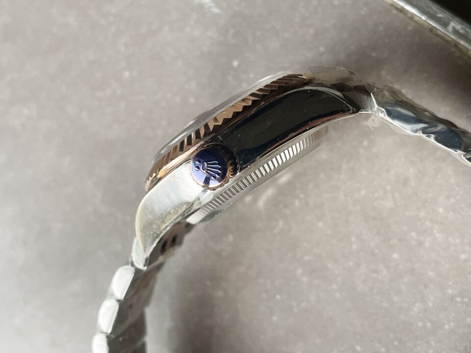 KZF Factory 1:1 Rolex Datejust 28mm 904L RG/SS Brown Dial A2671