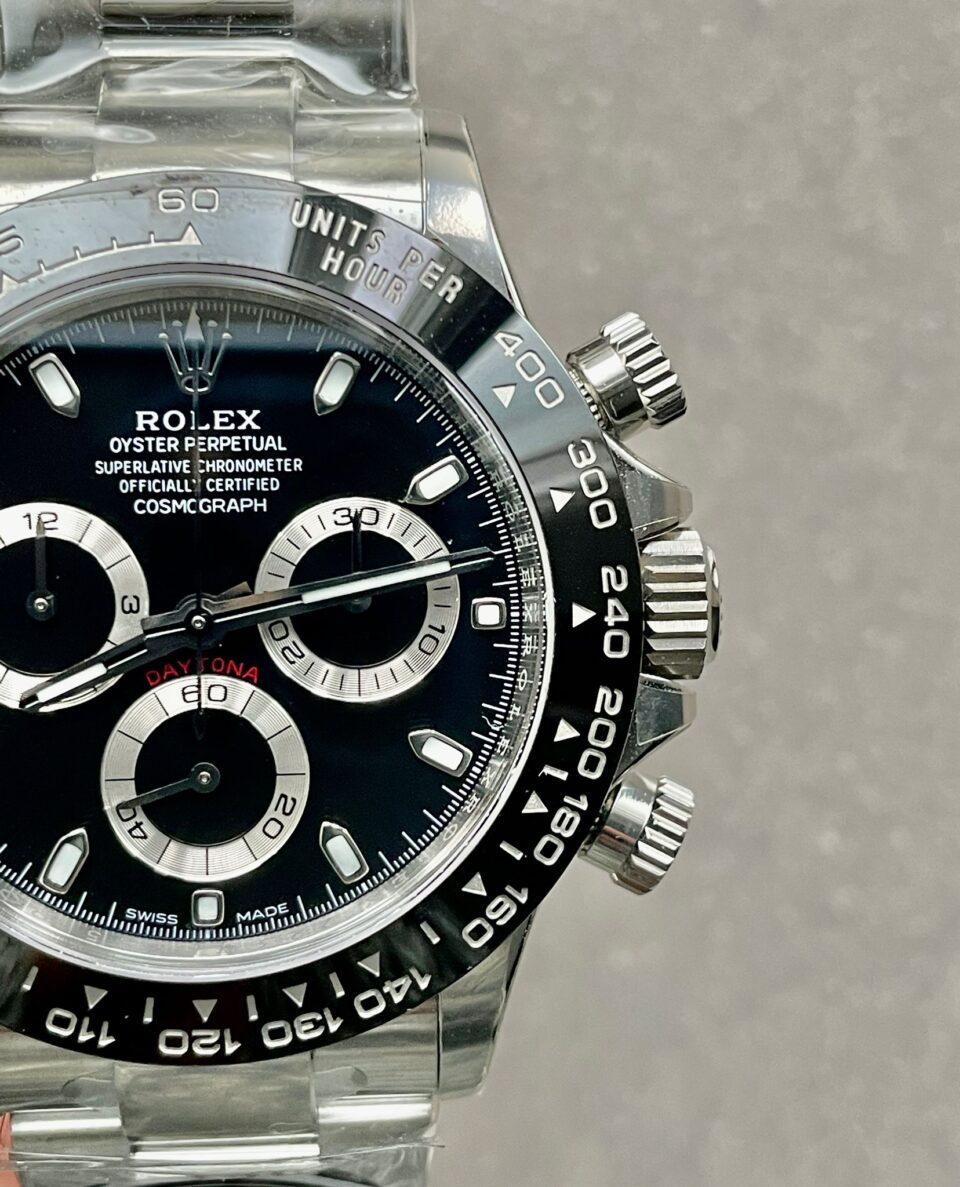 Rolex Daytona 116500 DAYTONA 1:1 Best Edition CF 904L SS Case and Black Dial SA4130