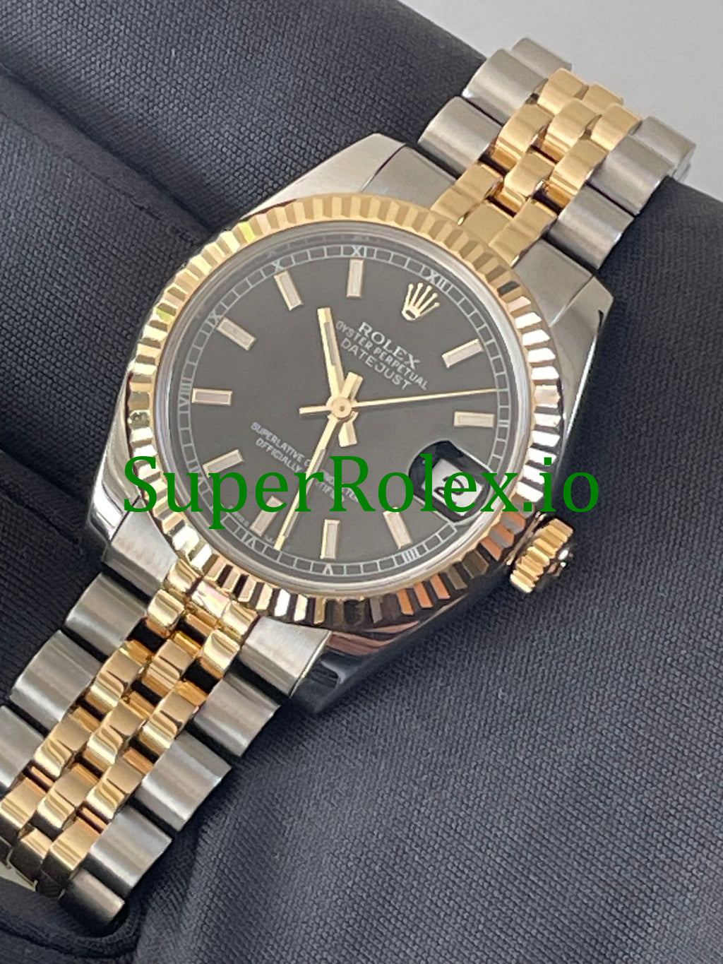 Rolex Datejust 31 Steel and Yellow Gold Black Index Dial Ref.178273