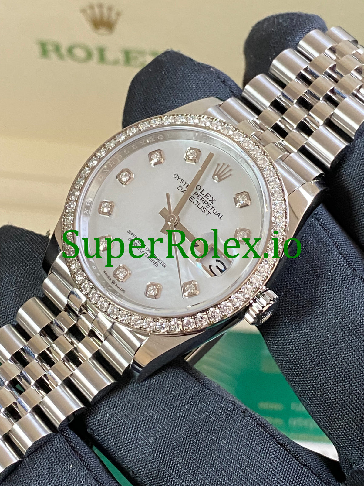 Replica Rolex Datejust 36 Mother-of-Pearl Diamond Dial Ref.126284RBR