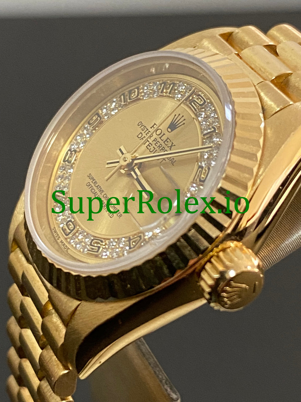 Rolex Lady-Datejust 26MM Yellow Gold Myriad Diamond Dial Ref.69178