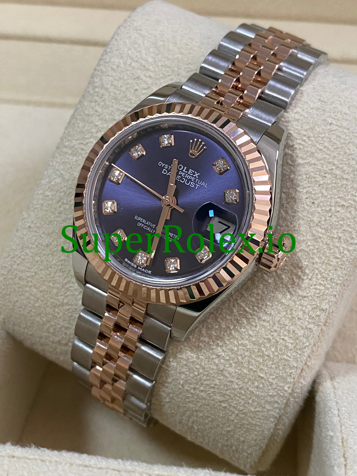 Rolex Lady-Datejust 28 Steel and Everose Gold Ref.279171