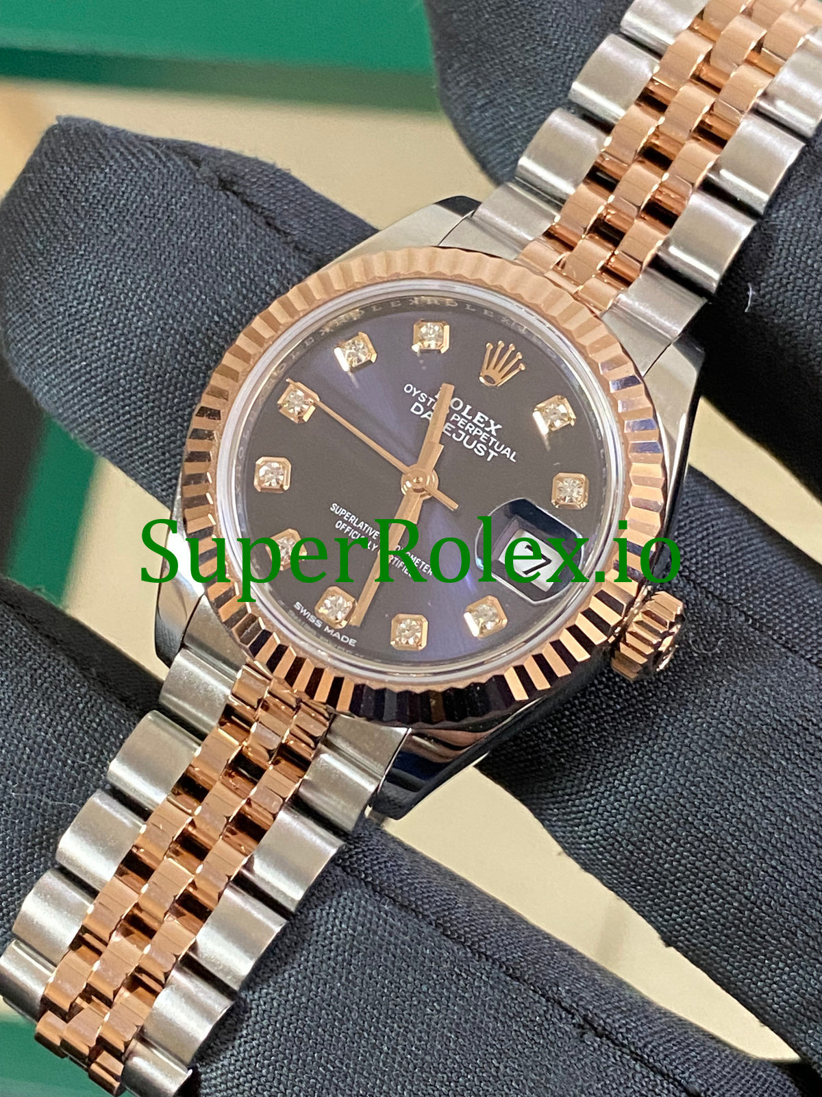 Rolex Lady-Datejust 28 Steel and Everose Gold Ref.279171