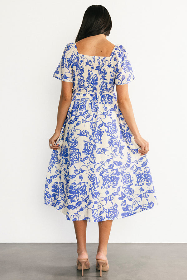 Dolores Smocked Midi Dress