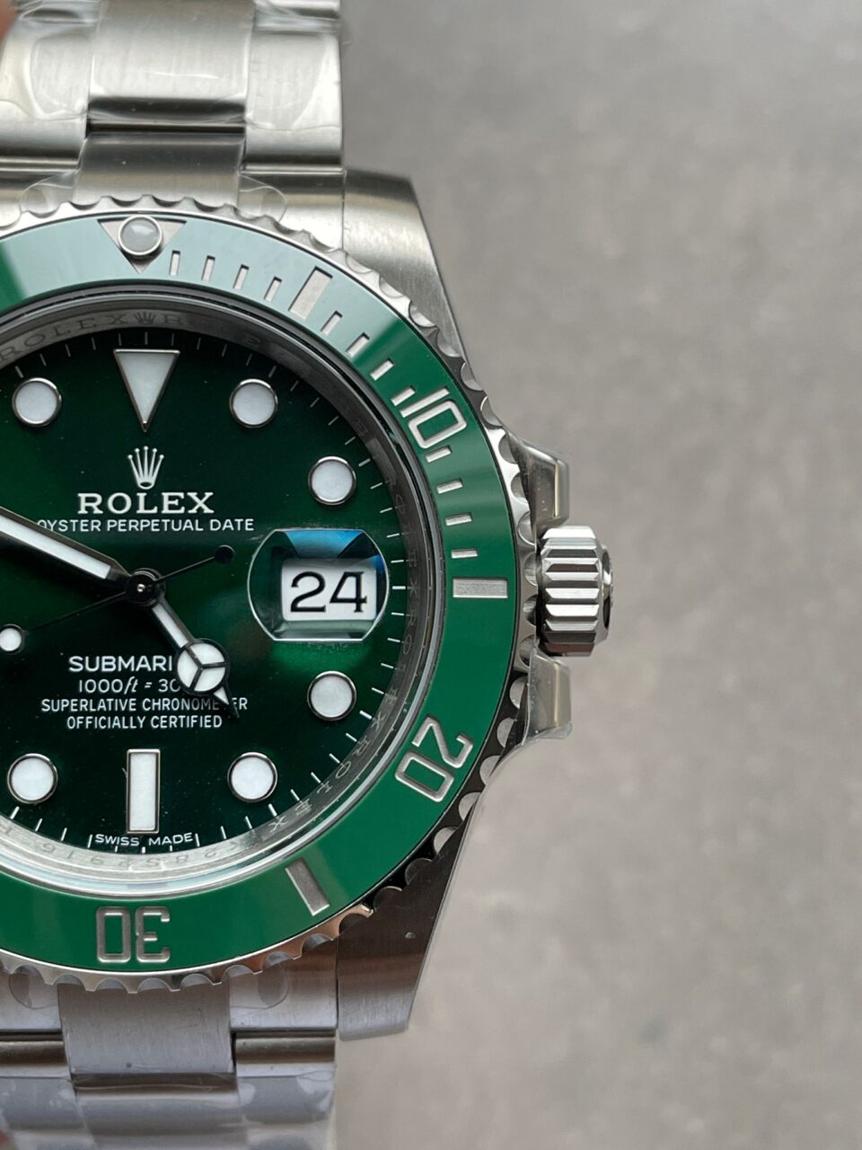 VSF FACTORY 1:1 Rolex HULK SUBMARINER 116610 LV BEST EDITION GREEN CERAMIC 904L STEEL VS3135