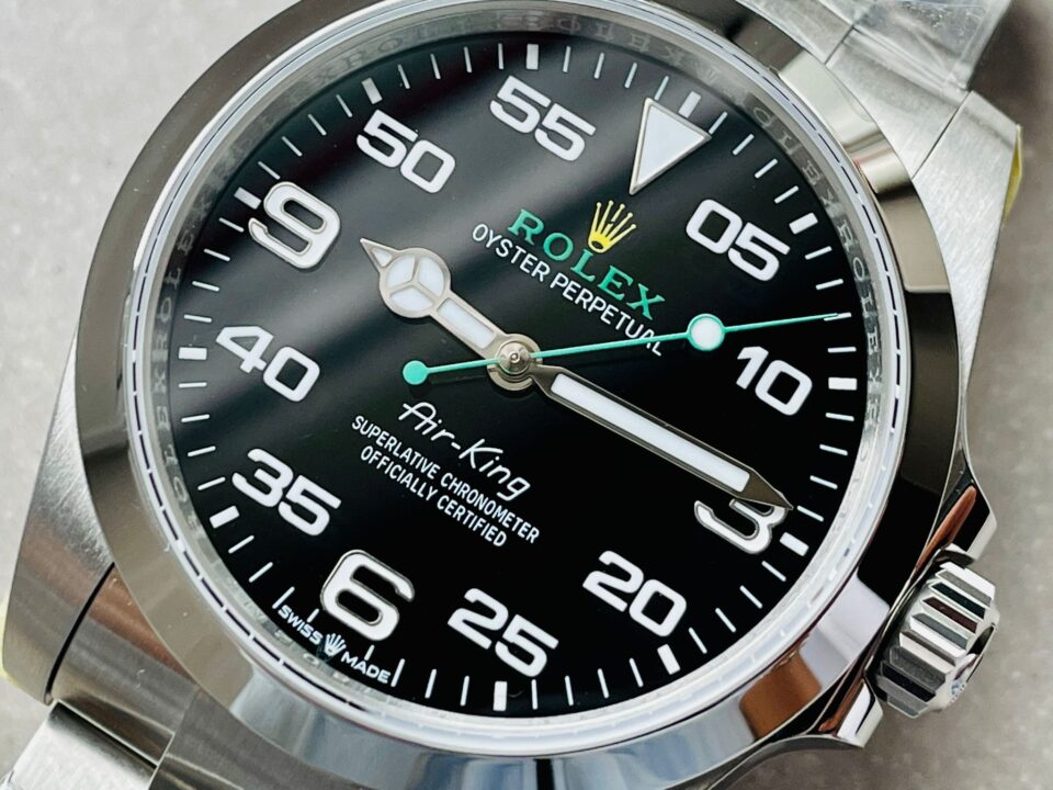JVSF Factory 1:1 Rolex Air-King 40mm 126900 904L SS Black Dial VR3230