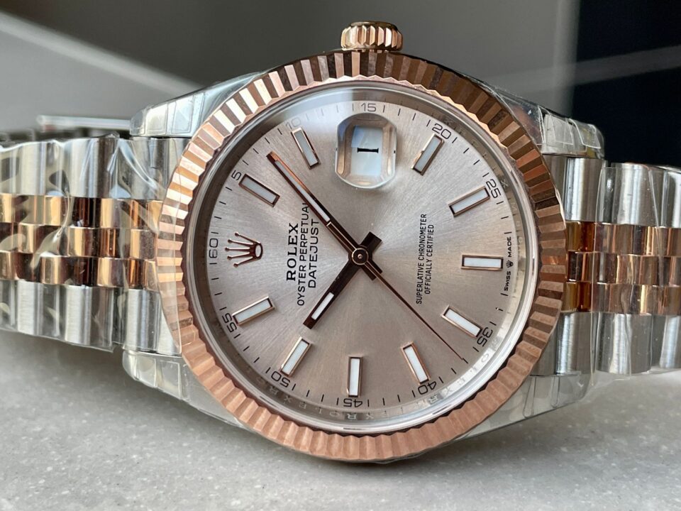 VSF Factory 1:1 Rolex DateJust 41 126331 904L SS/RG Best Edition Champagne Gold Dial VS3235