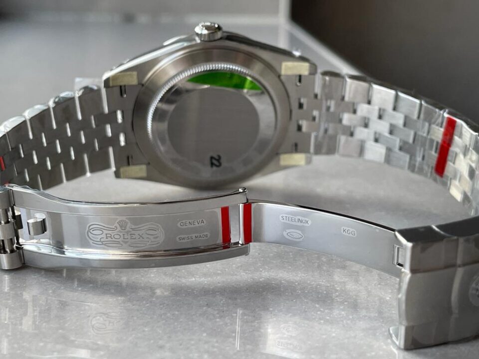 VSF Factory 1:1 Rolex Datejust 41mm 126334 904L SS Fluted Bezel Patterned Green MOTIF Dial VS3235