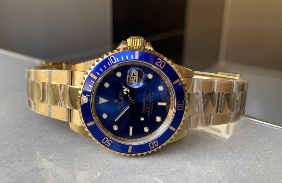 Clean Factory 1:1 Rolex Submariner 116618 LB Best Edition Blue Ceramic YG Plated 904L Steel VS3135