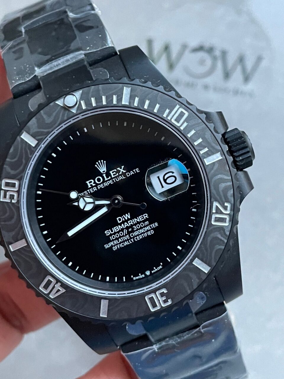 VSF FACTORY 1:1 Rolex Submariner DiW 904L DLC Graduated Blue Dial VS3135