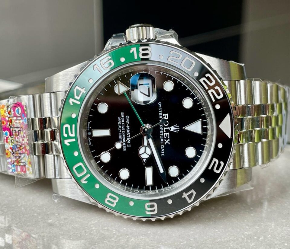 Clean Rolex GMT-Master II 126720VTNR SPRITE 904L SS Black Dial VR3186