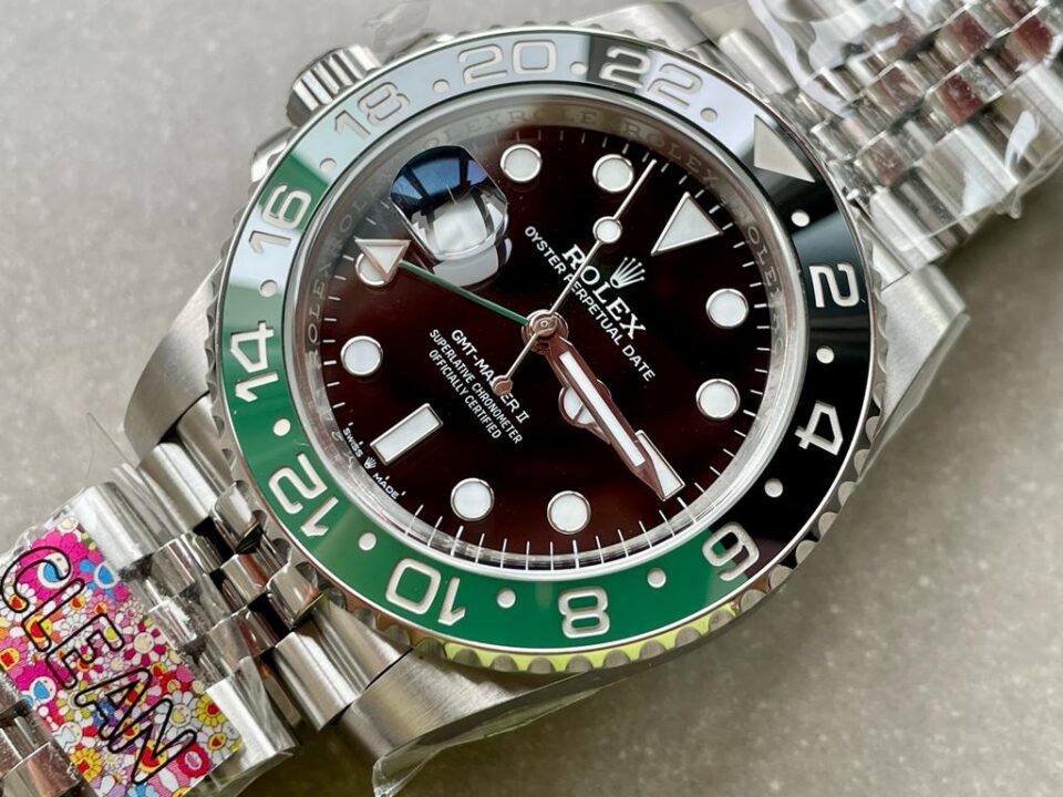 Clean Rolex GMT-Master II 126720VTNR SPRITE 904L SS Black Dial VR3186