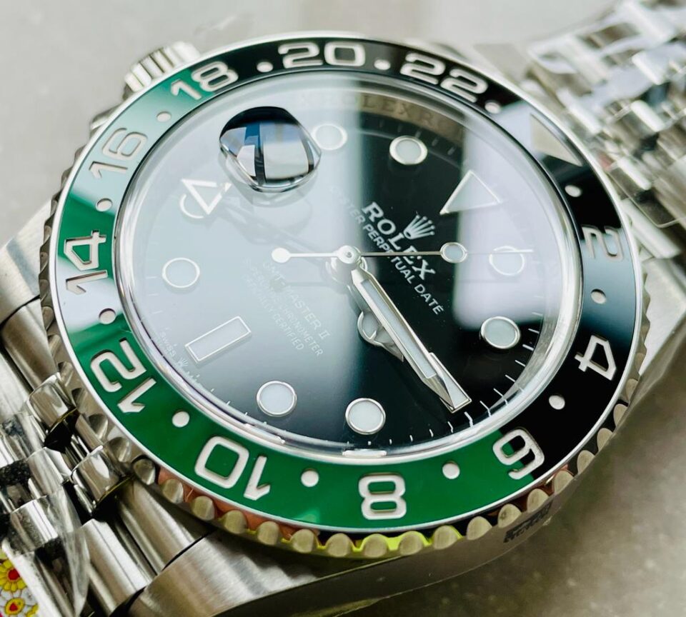 Clean Rolex GMT-Master II 126720VTNR SPRITE 904L SS Black Dial VR3186