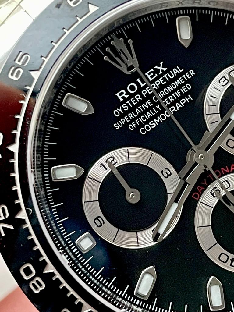CLEAN FACTORY 1:1 Rolex Daytona 116500 PANDA Best Edition CF 904L SS Case and BLACK Dial
