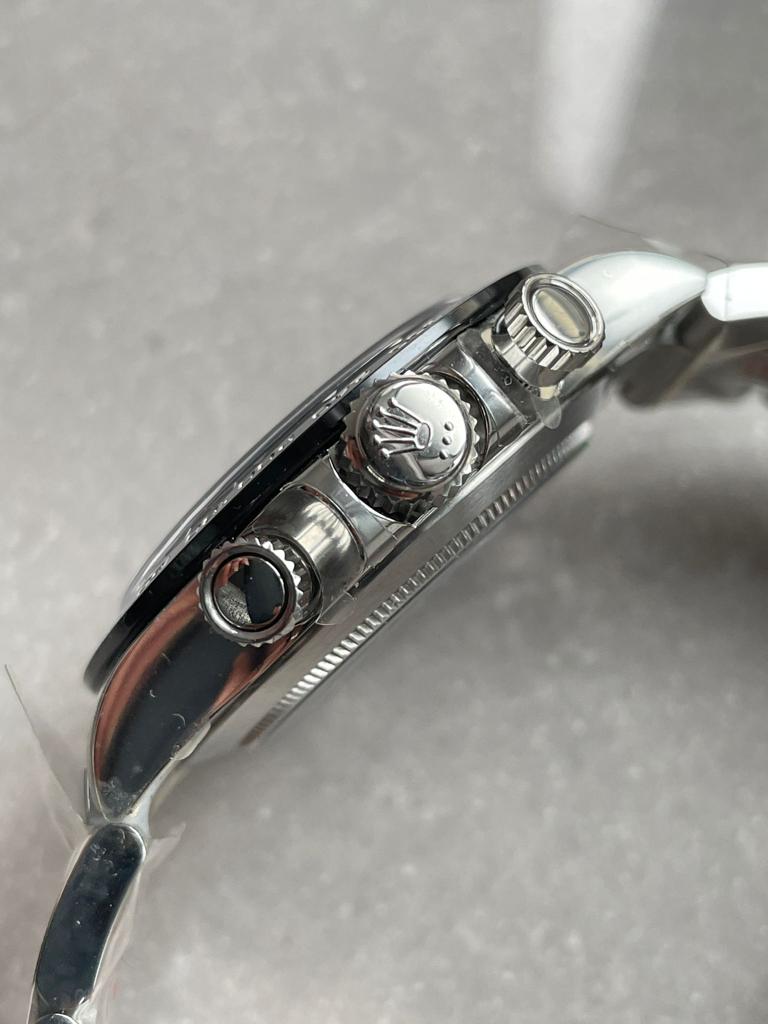 CLEAN FACTORY 1:1 Rolex Daytona 116500 PANDA Best Edition CF 904L SS Case and BLACK Dial