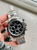 CLEAN FACTORY 1:1 Rolex Daytona 116500 PANDA Best Edition CF 904L SS Case and BLACK Dial