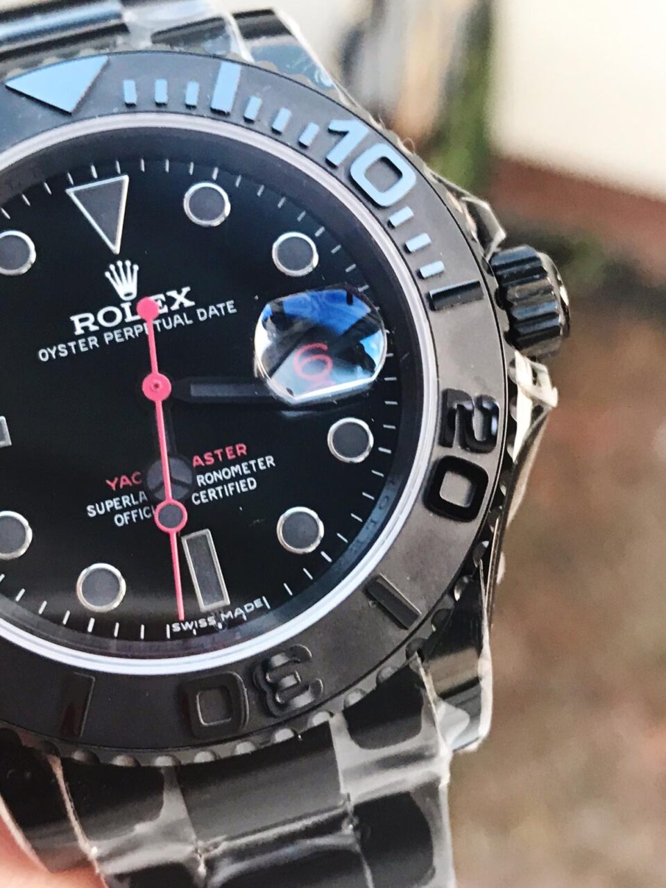 VRF FACTORY 1:1 Rolex YachtMaster All Black PVD Best Edition Black Dial SA3135
