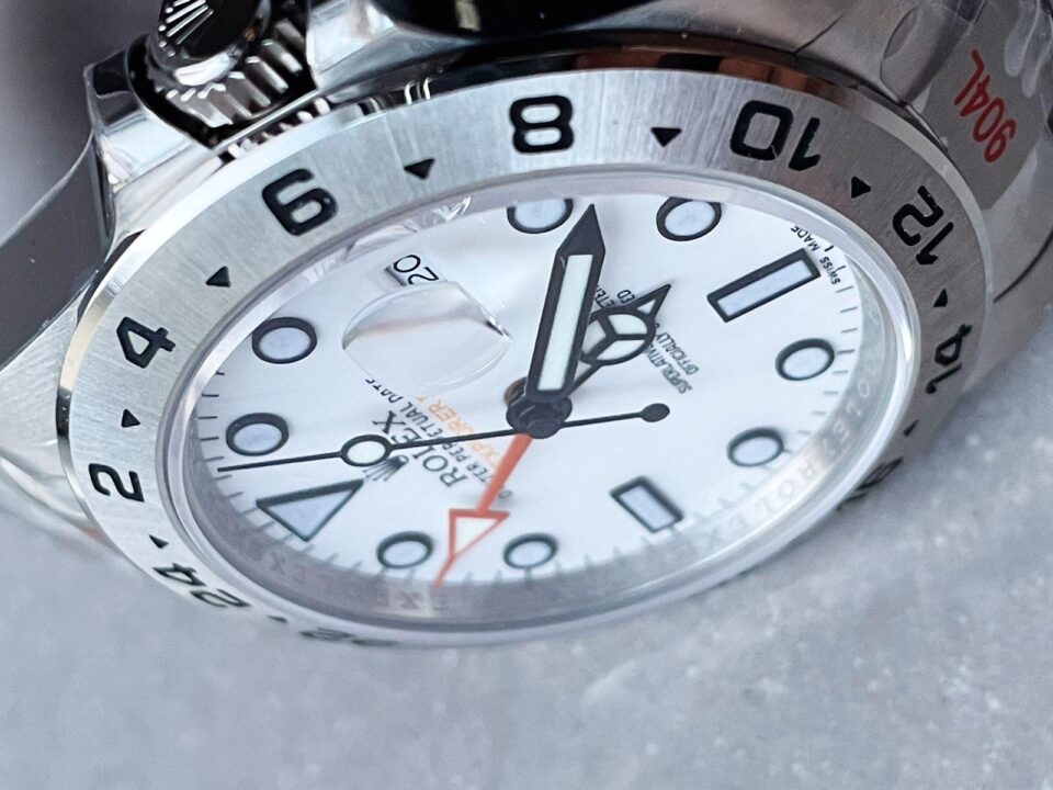 GMF Factory 1:1 Rolex EXPLORER II 42MM 216570 WHITE 904L SS BEST EDITION WHITE DIAL A3186
