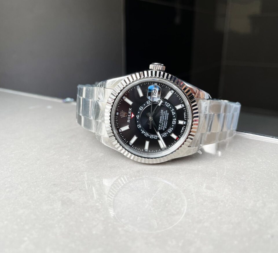 Noob FACTORY 1:1 Rolex Sky-Dweller 326934 SS Best Edition Black Dial A23J
