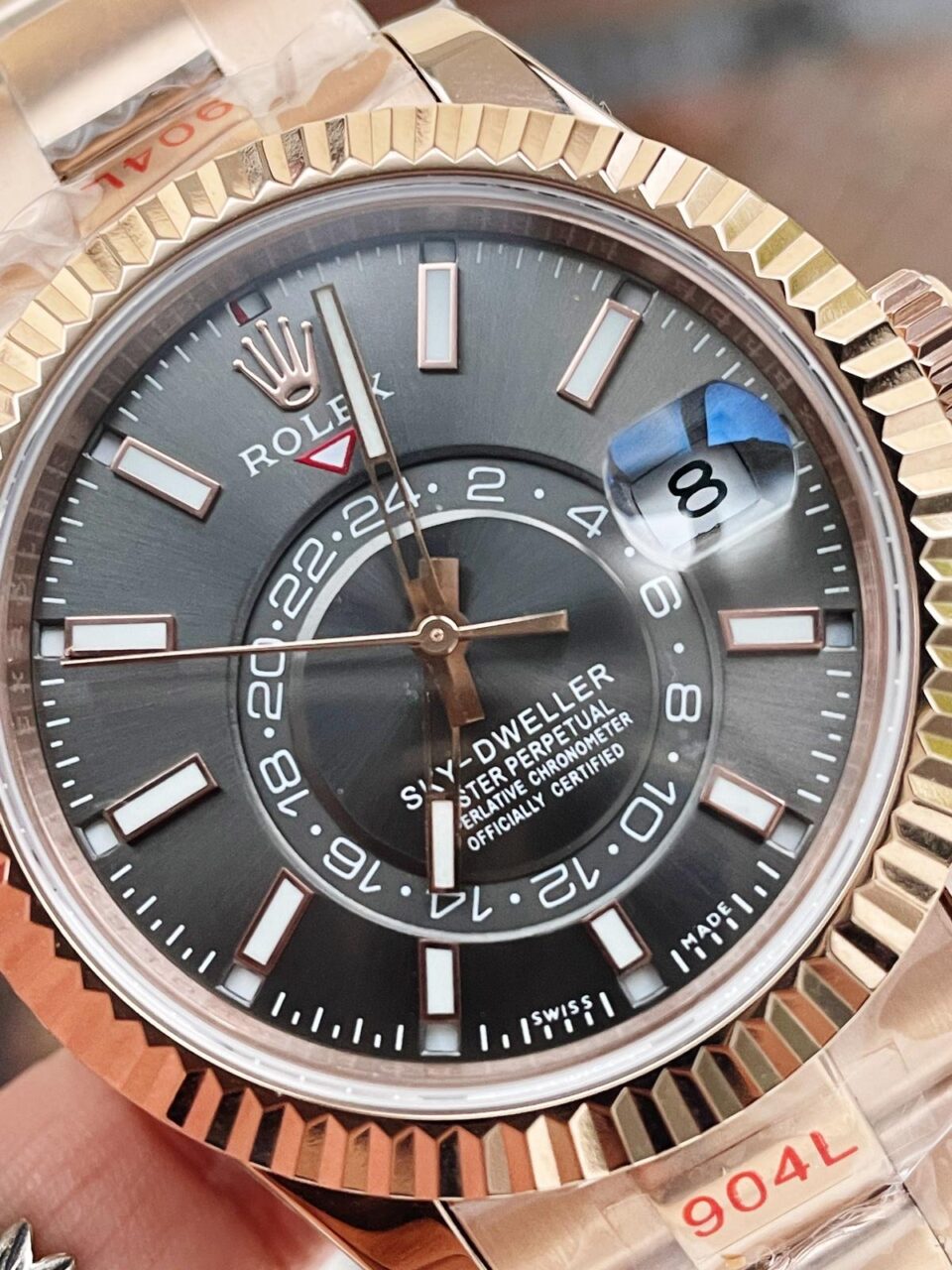 Noob FACTORY 1:1 Rolex Sky-Dweller 326934 SS Best Edition Black Dial A23J