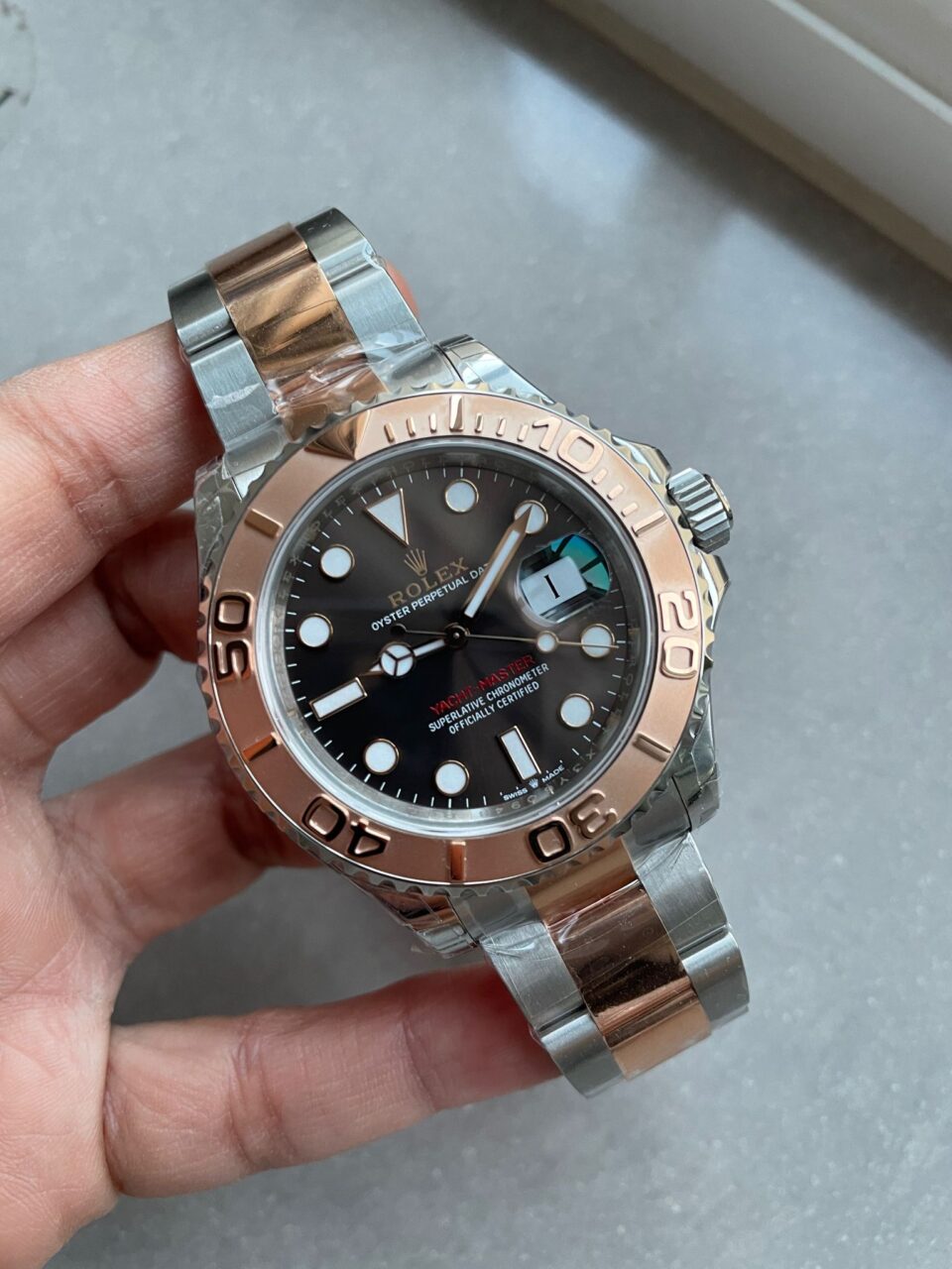 VSF FACTORY 1:1 Rolex Yacht-Master 126621 904L/RG Best Edition Brown Dial VS3235
