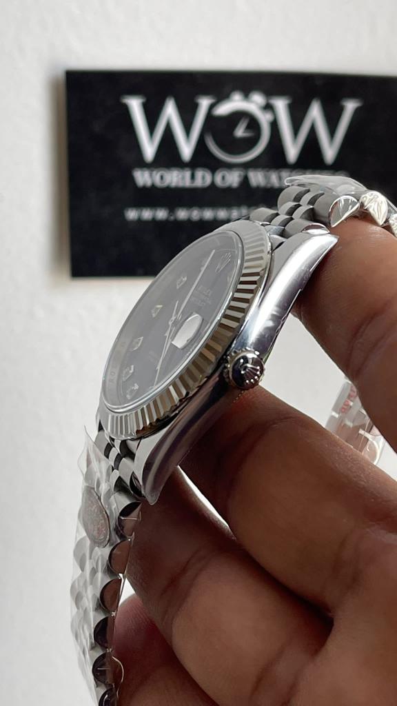 Clean Factory Rolex Datejust 41mm 126334 904L SS Fluted Bezel Blue Dial VR3235