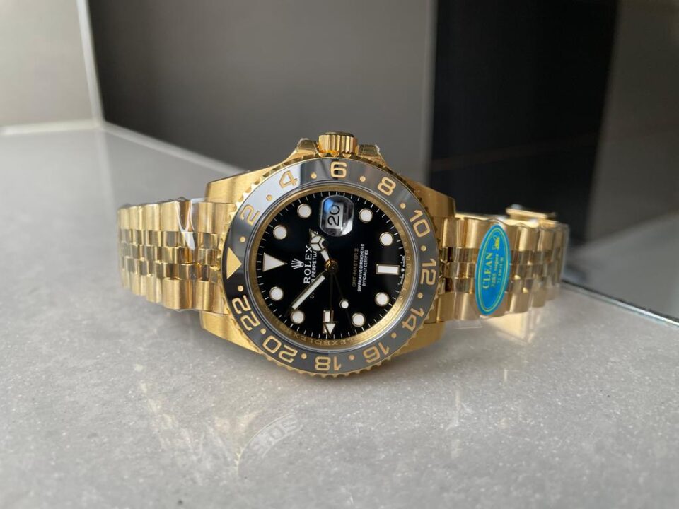Clean Factory 1:1 Rolex GMT-Master II 126718 904L YG Black Dial Dots DD3285 CHS