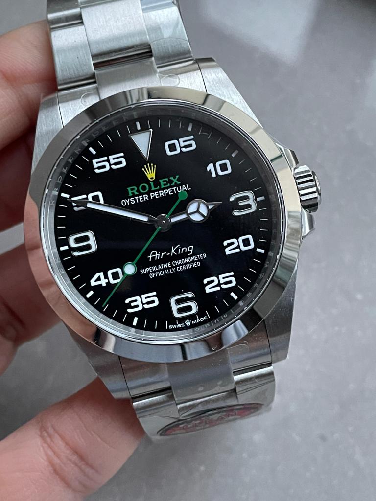 Clean Factory 1:1 Rolex Air-King 40mm 126900 904L SS Black Dial Numerals VR3230