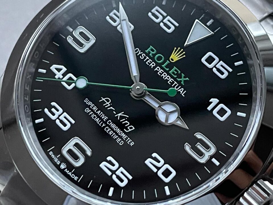 Clean Factory 1:1 Rolex Air-King 40mm 126900 904L SS Black Dial Numerals VR3230