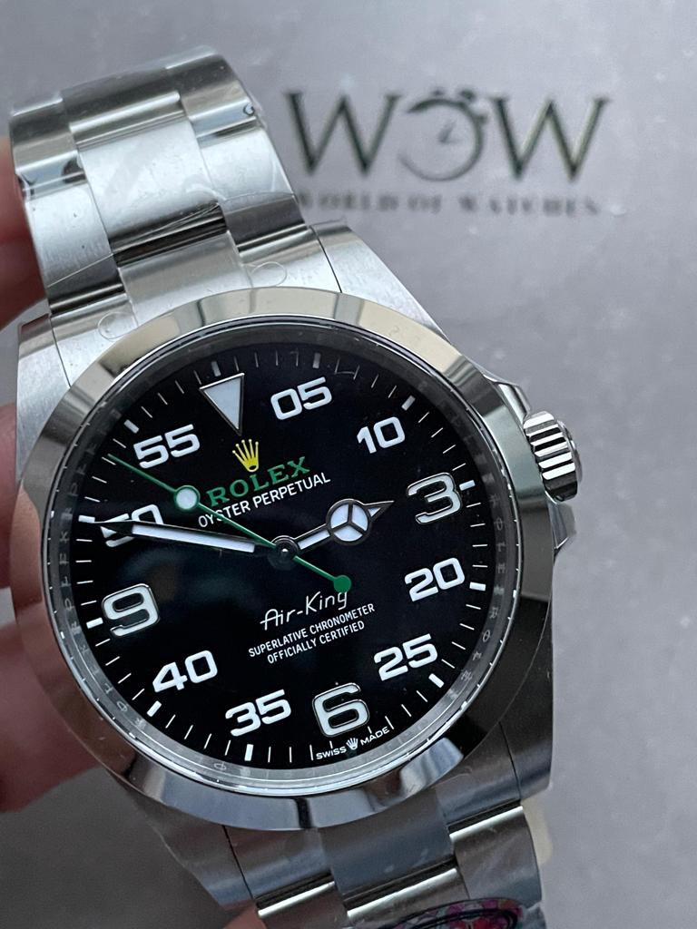 Clean Factory 1:1 Rolex Air-King 40mm 126900 904L SS Black Dial Numerals VR3230