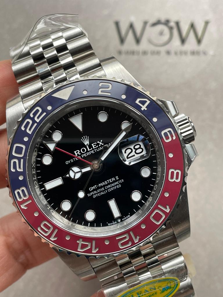Clean Factory 1:1 Rolex GMT-Master II 126710 BLRO PEPSI Best Edition Blue/Red Ceramic DD3285 CHS