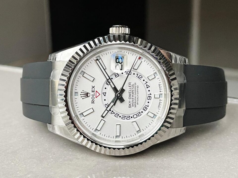 Noob FACTORY 1:1 Rolex Sky-Dweller 326934 904L SS Noob 1:1 Best Edition White Dial Asian 23J to 9001