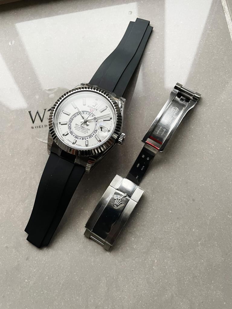 Noob FACTORY 1:1 Rolex Sky-Dweller 326934 904L SS Noob 1:1 Best Edition White Dial Asian 23J to 9001