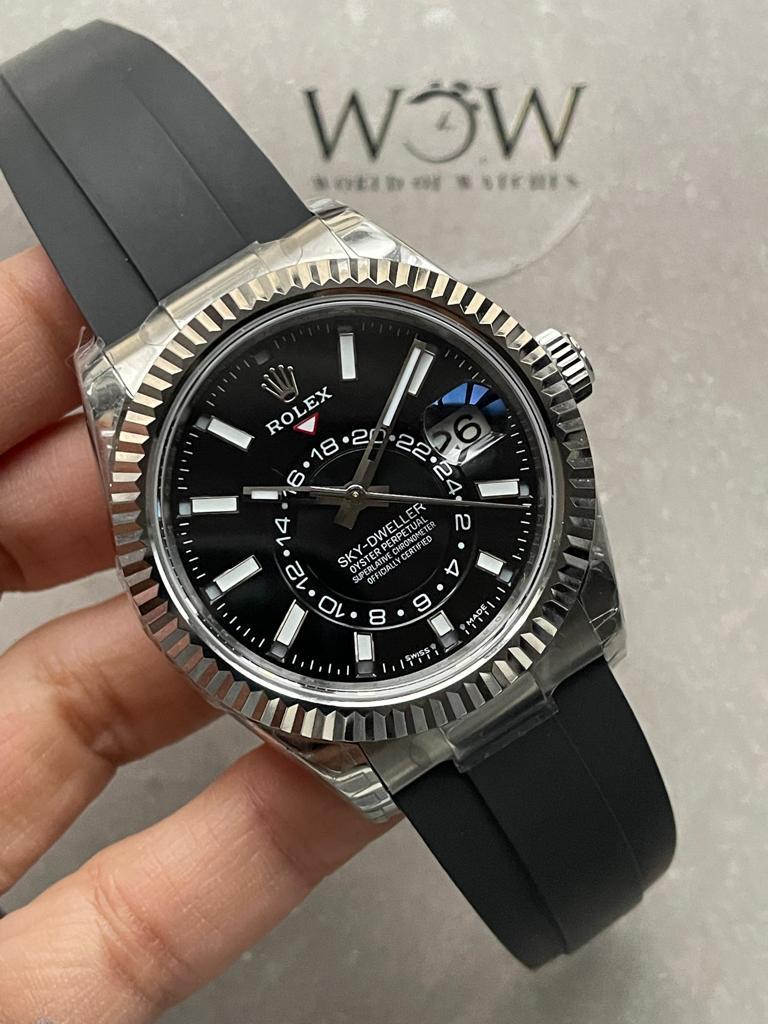 Noob FACTORY 1:1 Rolex Sky-Dweller 326934 904L SS Noob 1:1 Best Edition Black Dial Asian 23J to 9001