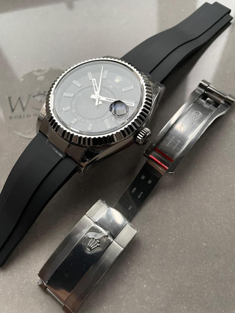 Noob FACTORY 1:1 Rolex Sky-Dweller 326934 904L SS Noob 1:1 Best Edition Black Dial Asian 23J to 9001