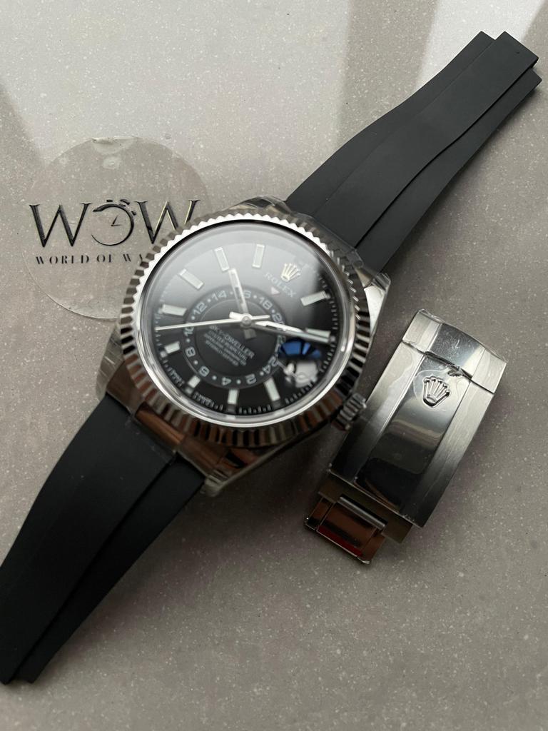 Noob FACTORY 1:1 Rolex Sky-Dweller 326934 904L SS Noob 1:1 Best Edition Black Dial Asian 23J to 9001