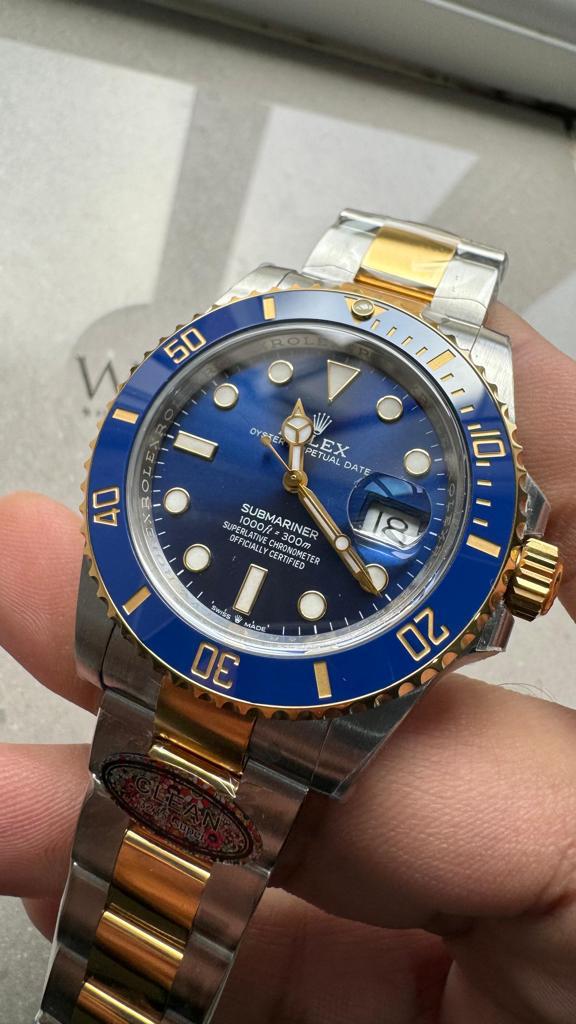 Clean FACTORY 1:1 Rolex Submariner 126613LB 904L YG/SS Blue Dial VR3235