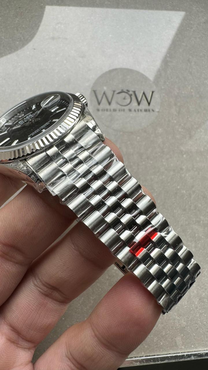 VSF Factory Rolex Datejust 36 904L SS Fluted Bezel Black Dial VS3235