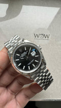 VSF Factory Rolex Datejust 36 904L SS Fluted Bezel Black Dial VS3235
