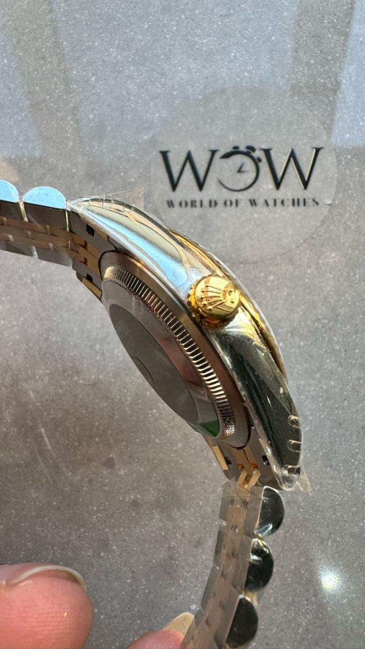 VSF Factory 1:1 Rolex datejust 36mm Wimbledon gold Best Edition 904L Wimbledon Steel Gray Dial Green Roman VR3235VSF