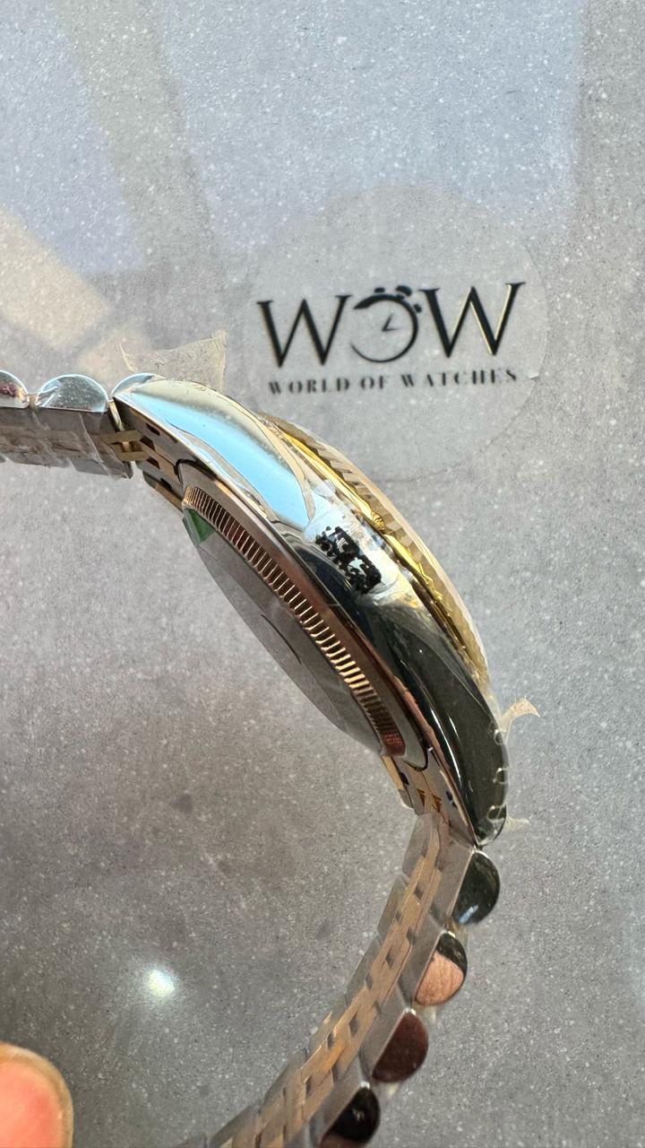 VSF Factory 1:1 Rolex datejust 36mm Wimbledon gold Best Edition 904L Wimbledon Steel Gray Dial Green Roman VR3235VSF