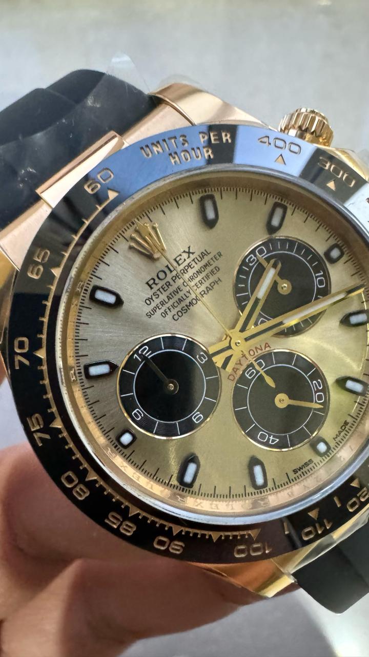 Clean Factory 1:1 Rolex Daytona 116518 Best Edition YG/Black Dial SA4130