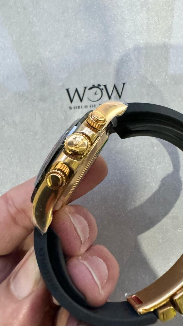 Clean Factory 1:1 Rolex Daytona 116518 Best Edition YG/Black Dial SA4130