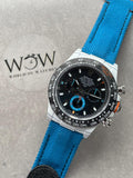 diw factory 1:1 Rolex DIW Factory Daytona NTPT Carbon fibre Blue Strap